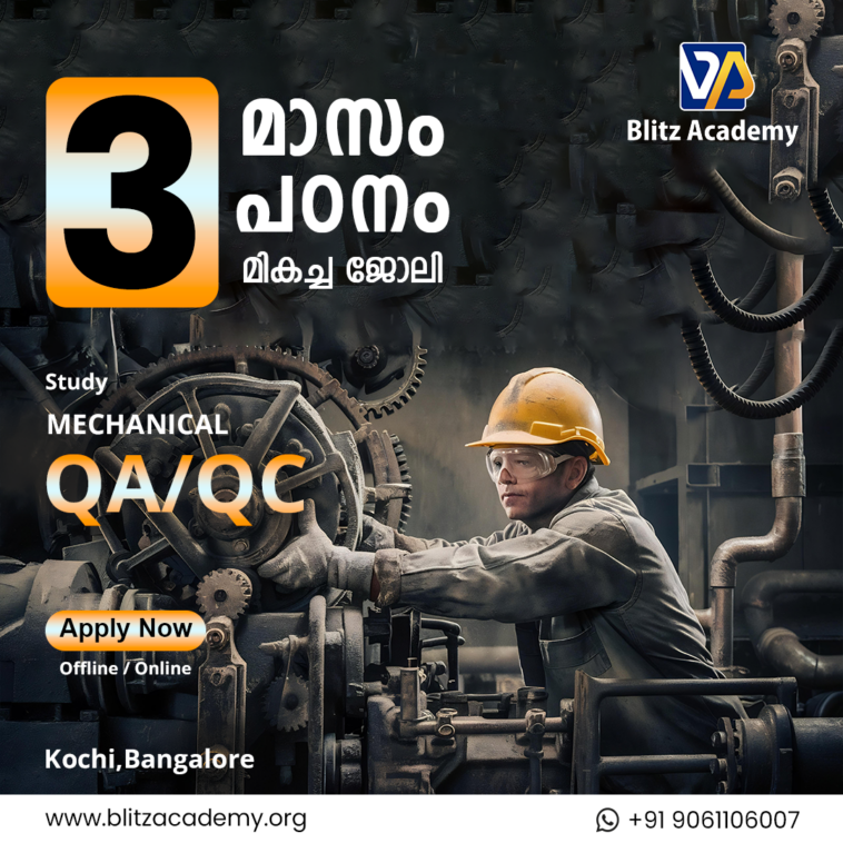 Oil and gas courses in kochi | Blitz Academy 1 MECH 24