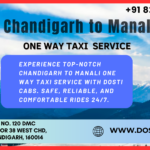 Chandigarh to Manali One Way Cab Service
