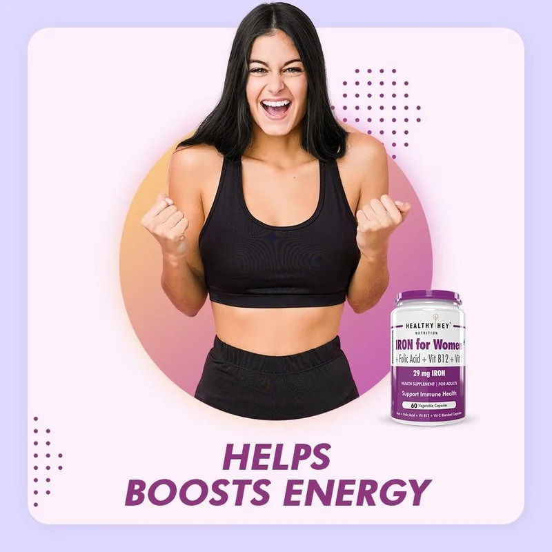 iron supplement for women support immune health 100 chelated with vitamin b12 folic acid vitamin c f