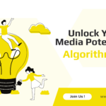 White and Yellow Illustration Minimalist Geometric Digital Marketing Agency Banner