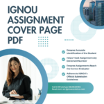 IGNOU Assignment Cover Page