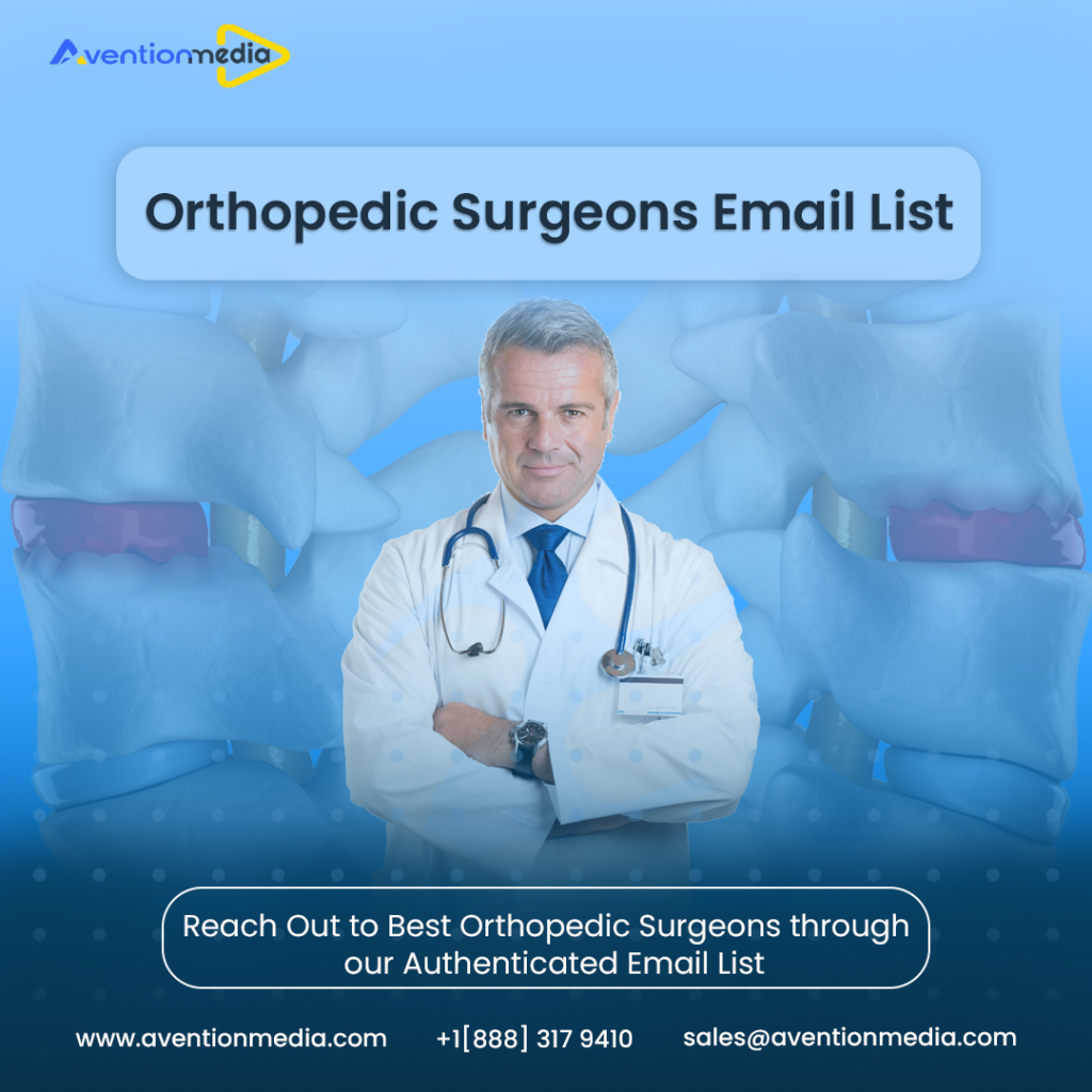 orthopedic surgeons email list