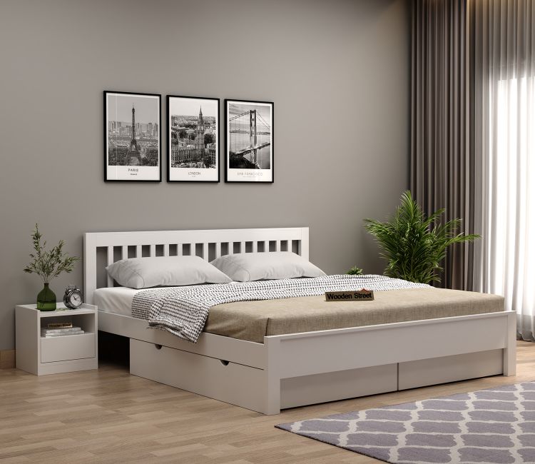 data bed without storage venice sheesham wood without storage bed white finish updated 1 750x650 1