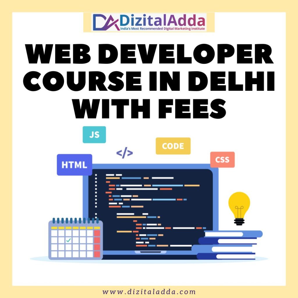 web developer course in delhi with fees
