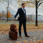 Lederrucksack Herren