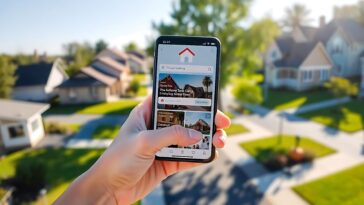 smartphone road with map location pin visualization 1